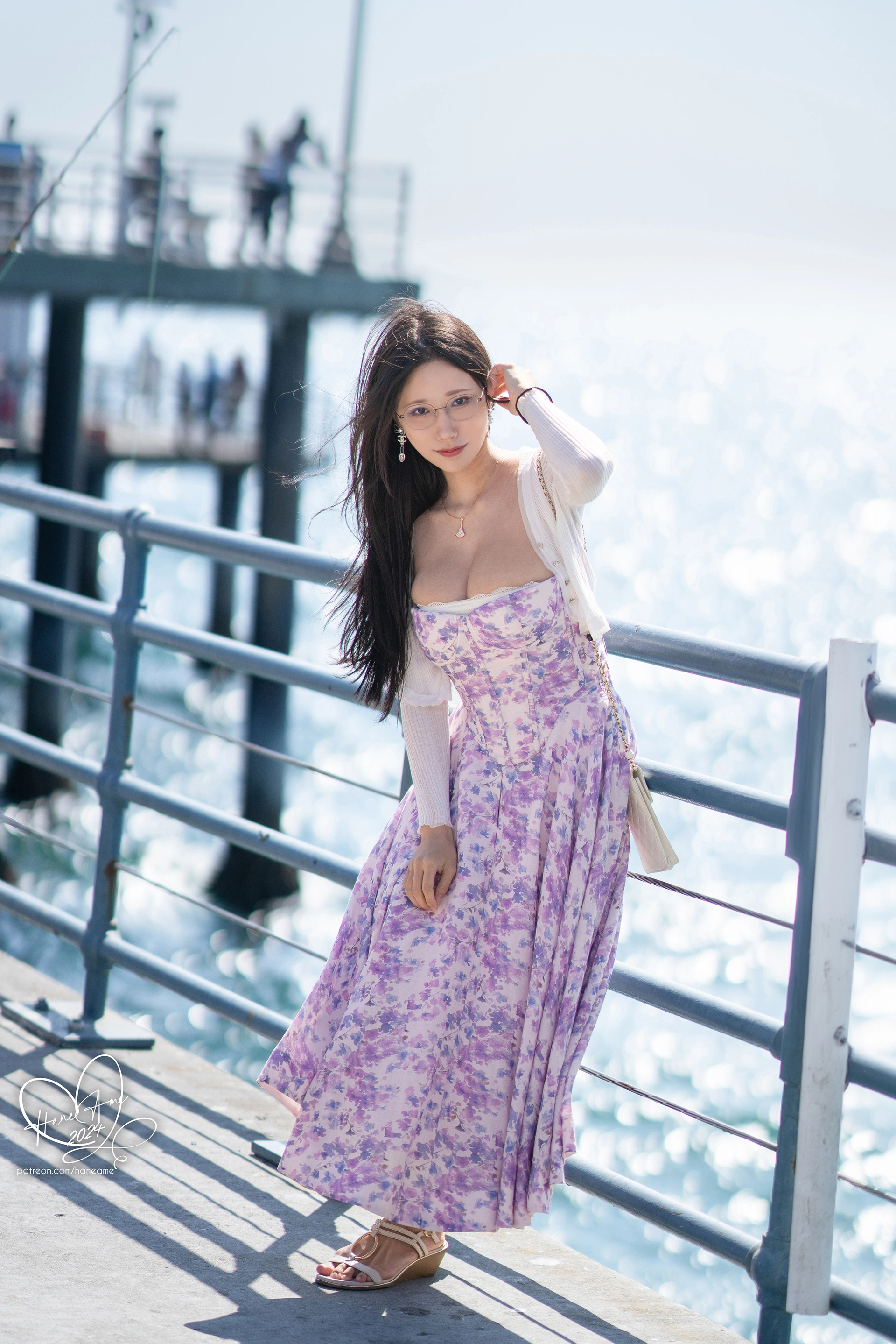 雨波HaneAme – NO.397 24年08月订阅 Glasses Girlfriend USA 眼鏡女友 夏末美國回憶 2